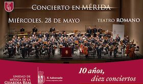 Consorcio Patronato Festival de Mrida colabora en concierto por 10 Aniversario Proclamacin Su Majestad el Rey en el Teatro Romano