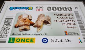 Los rostros del Turuuelo de Guarea protagonizarn cupn de la ONCE del prximo 5 julio